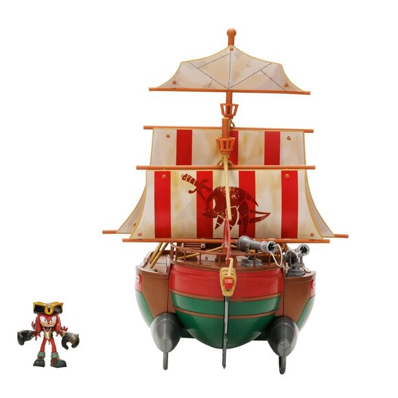 Sonic Prime Angel New Large Sonic Prime the Hedgehog Playset Pirate Ship Boat Toy Knuckles the Dre